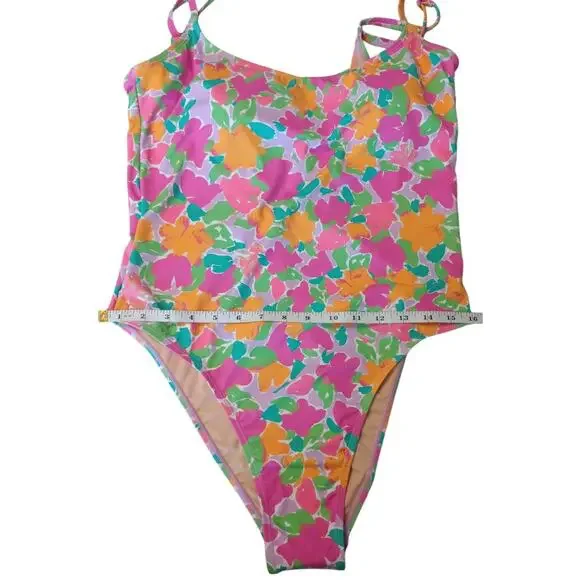 Cotton On Women's Floral-Print Cheeky One-Piece Swimsuit Size XL NWT - Picture 4 of 12